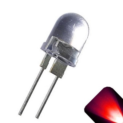 50 x LED 10mm Red .5 Watt Ultra Super Bright High Power LEDs 0.5w half 1/2 Boat