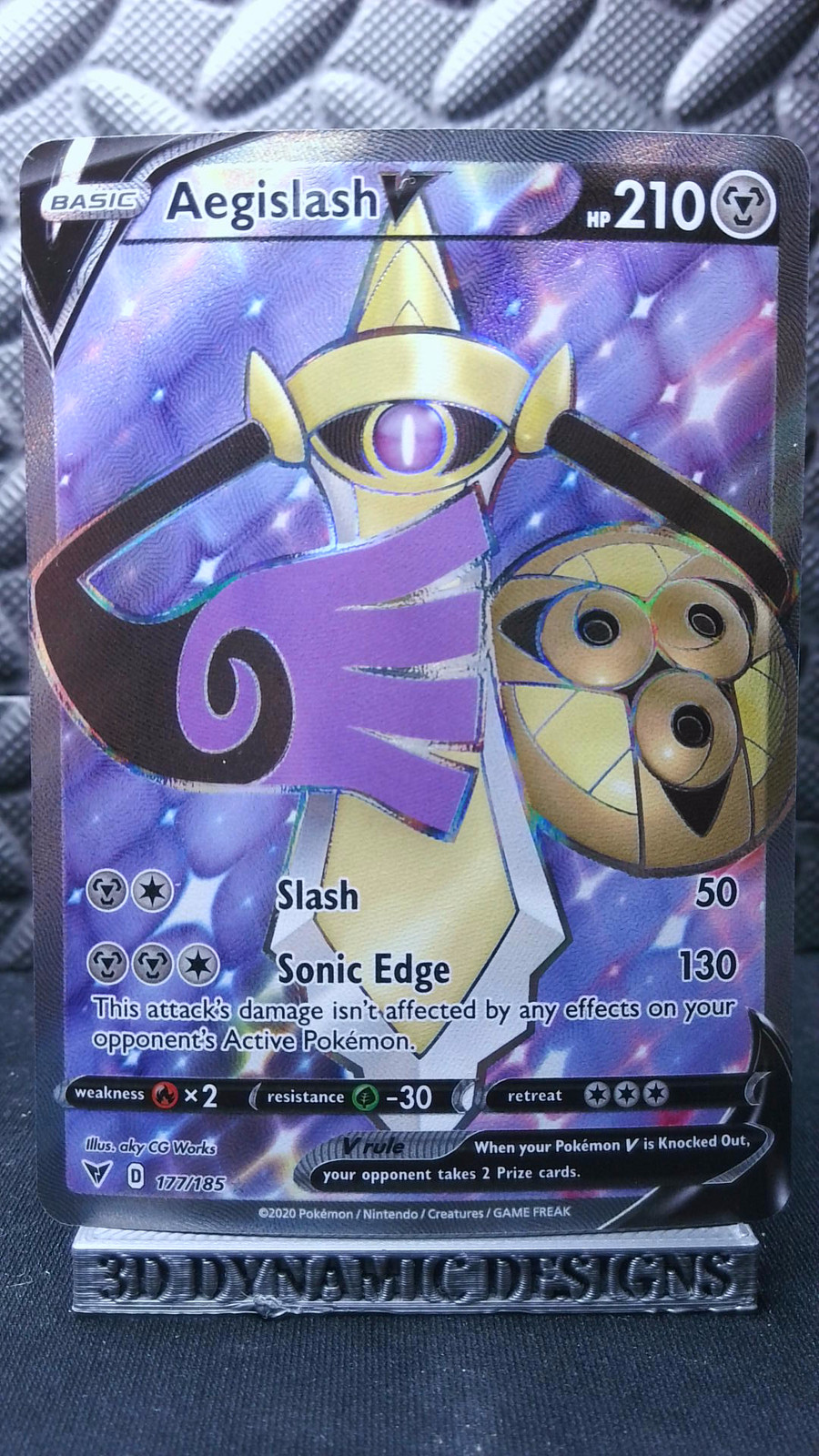 | Pokemon Aegislash V Swsh04 Vivid Voltage Full Art 177/185 Ultra Rare NM 🔥 |
