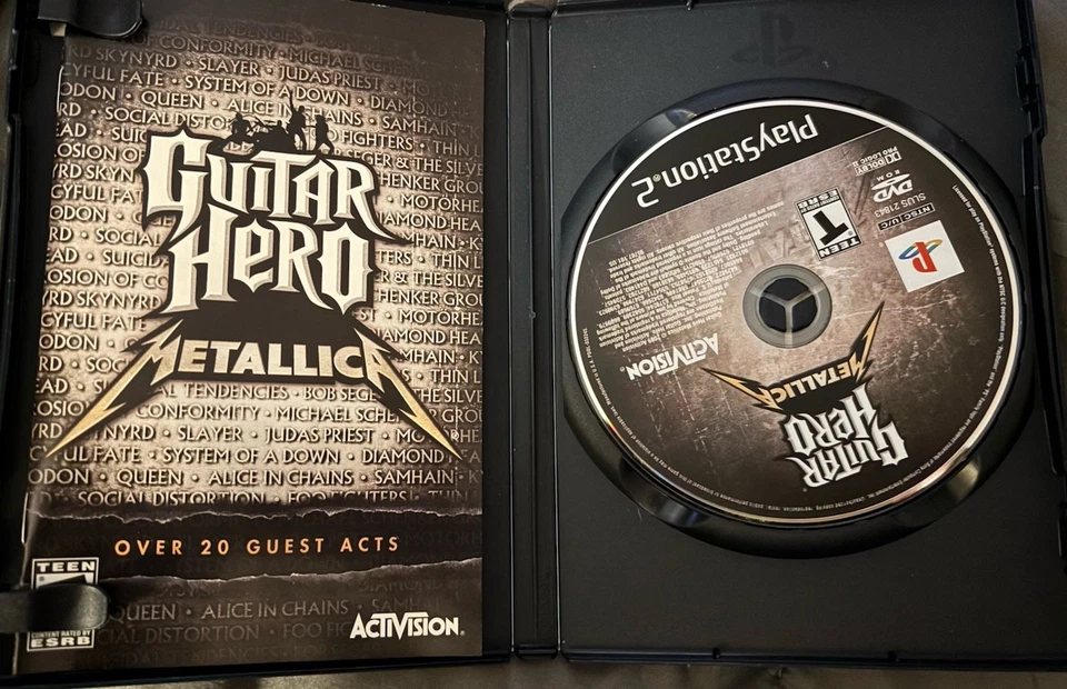 Guitar Hero: Metallica(微软 Xbox 360,2009)全新带盒和手动测试 — 第 3/3 张图片