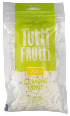Tutti Frutti Filter Tips Lemon Mint Slim  (1x 20 Bt. a 200 St. = 4.000 St.)