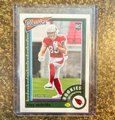 Panini 2022 Classics Rookies Trey McBride #183 Timeless Tributes Red /75 RC