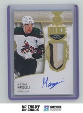 2022-23 Upper Deck The Cup Rookie Auto Patch Gold Matias Maccelli /24 #106