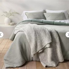 Casaluna Chunky Knit Throw Blanket Bedding Blanket Midweight Sweater Knit