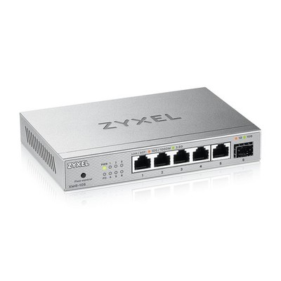 Zyxel 5-Port 2.5G Multi-Gig Unmanaged Switch   1 x 10G SFP+   Desktop/Wall Mount