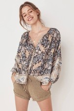 🦋SPELL & THE GYPSY S OASIS BUTTON THRU BLOUSE EXC Generous Sizing