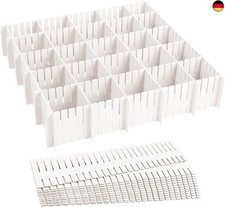 24 Stück Schubladenteiler, Schubladeneinteiler, Schubladentrenner Verstellbare 