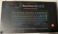 Keychron Q1 QMK Custom Mechanical Keyboard V2 Fully Assembled Knob Navy Blue