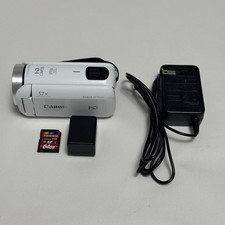 Canon VIXIA HF R600 White Video Camcorder Camera Full HD Charger 64gb SD Tested