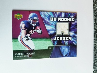 GARRETT WOLFE 2007 UD ROOKIE JERSEY BEARS