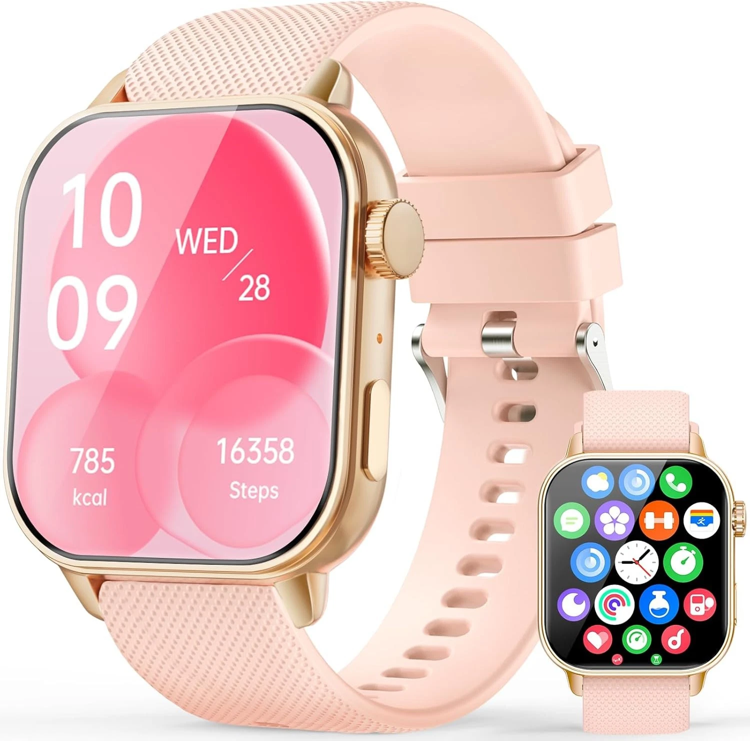 Smart Watch Ladies Women with Phone Function Wristwatch for iOS Android Outdoor