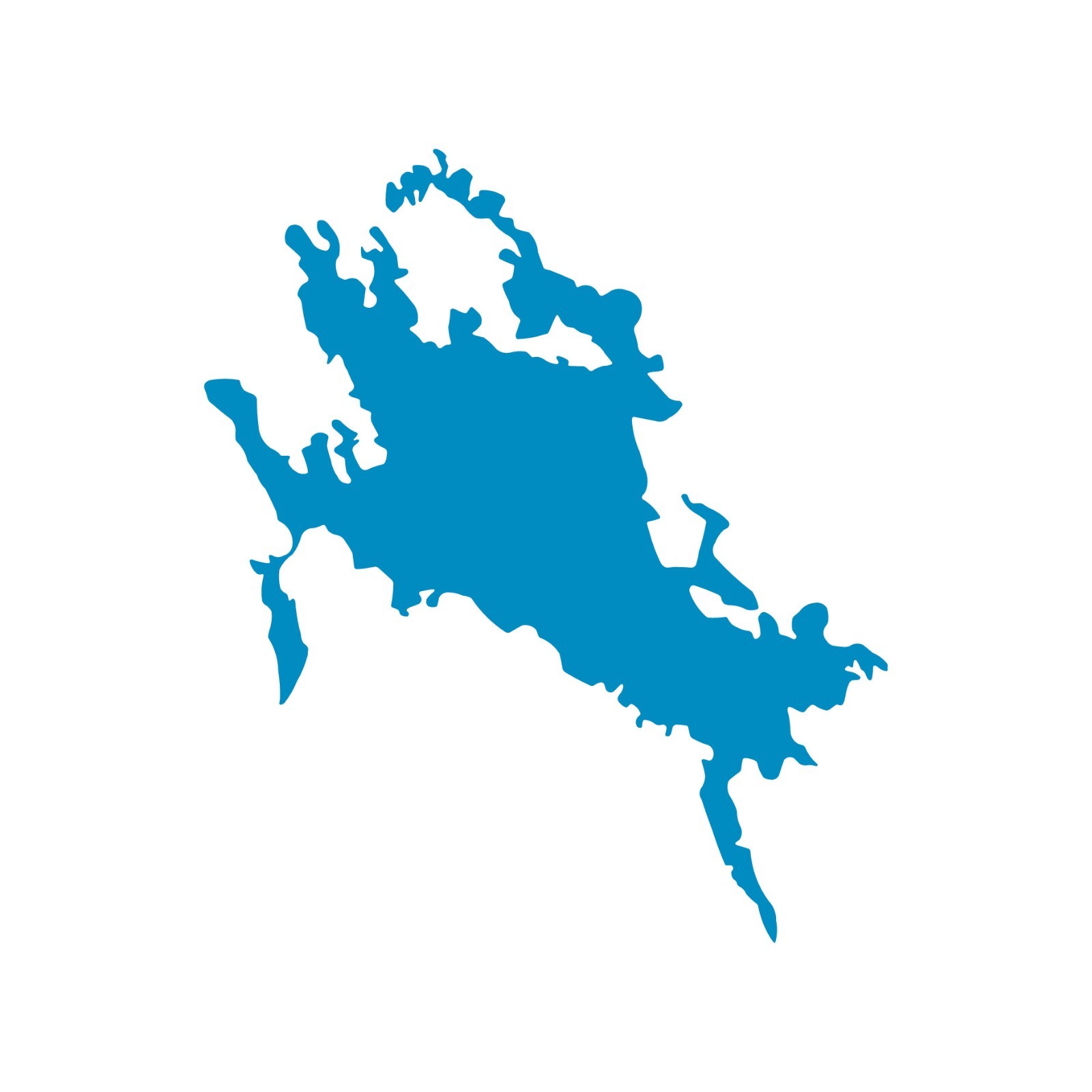 Lake Winnipesaukee outline Vinyl Decal Car Window Laptop Lake Sticker