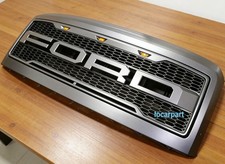 For Ford F250 F350 Grill 2008 09 2010 Super Duty F450 Grille Wletter3led Black For Ford F250 F350 Grill 2008 09 2010 Super Duty F450 Grille Wletter3led Black