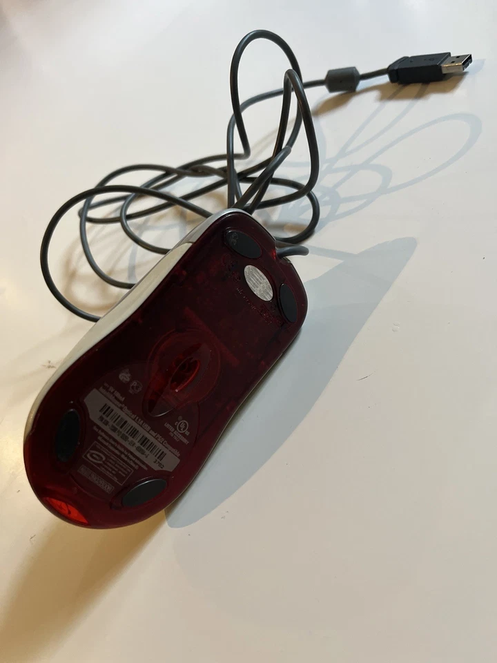 Microsoft Wheel Mouse optical USB and PS/2 Compatible Vintage Maus Kabelgebunden - Bild 2 von 2