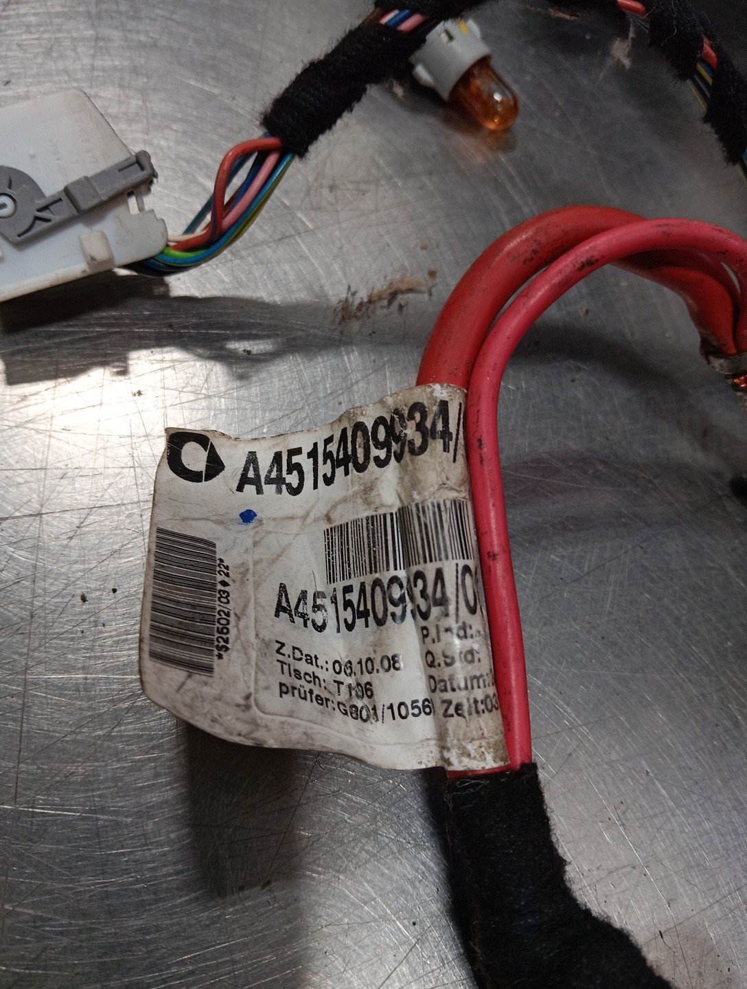 SMART FOR TWO BRABUS OE 2009 W451 BODY CAR WIRE HARNESS CONNECTOR A451504934/001