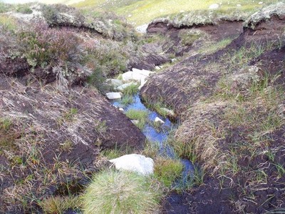 Photo A2 Peaty runnel in complex watershed area associated with An Cam-a c2012