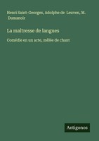 Henri Saint-Georges (U. A.) | La MaîTresse De Langues | Taschenbuch (2025)