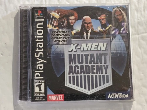 X-Men: Mutant Academy (Sony PlayStation 1, 2000) PS1 Complete W/ Manual CIB