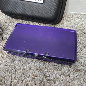 Nintendo 3DS Midnight Purple (US)  CTR-001 TESTED NO STYLUS Charger Included
