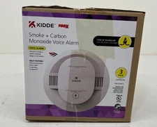 Kidde Hardwired Smoke+Carbon Monoxide Detector w/Battery Backup +Voice Alarm 3PK
