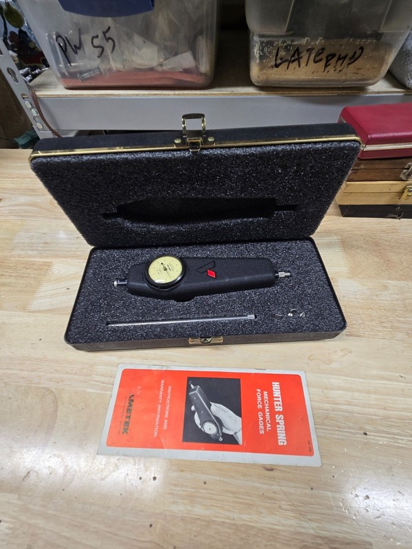 AMTEK HUNTER SPRING MECHANICAL FORCE GUAGE