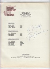 Doc Severinsen SIGNED AUTOGRAPHED Concert Program page Tonight Show Carson