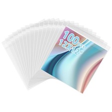 Clear Record Outer Sleeves,12.75x12.75 Inch,100 Pack