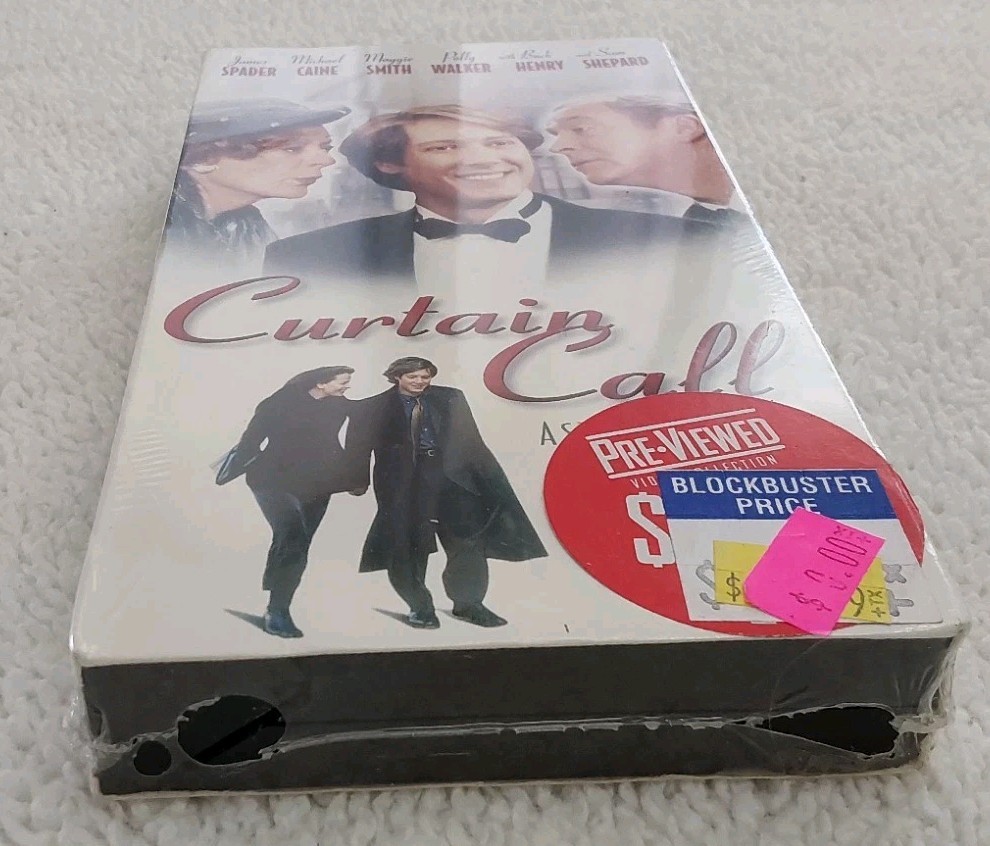 Curtain Call (VHS) James Spader, Michael Caine, Sam Shephard, Buck Henry Sealed