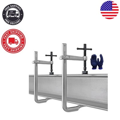 Versatile 2-Pack 12'' Heavy Duty F-Style Welding Clamps - Quick Release