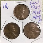 1927 28 29-P Lot of 3 Lincoln Wheat Cents  — photo 2