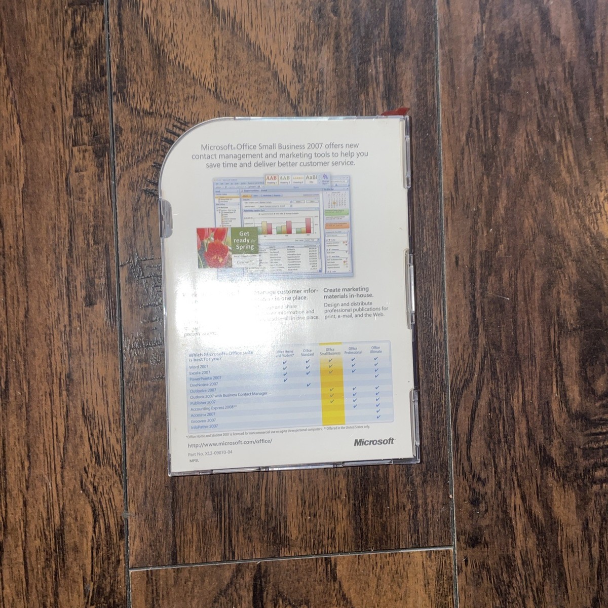 Microsoft Office Small Business 2007 Upgrade 2 Disc Set with Key