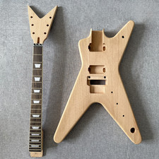 DIY electric guitar kit Set In 6String 22F Rosewood Fretboard Mahogany Body