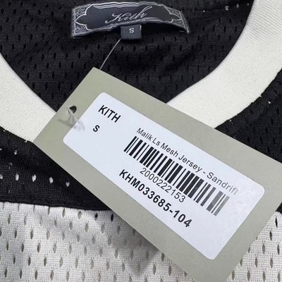 Kith Malik Long Sleeve Mesh Jersey Sandrift | eBay