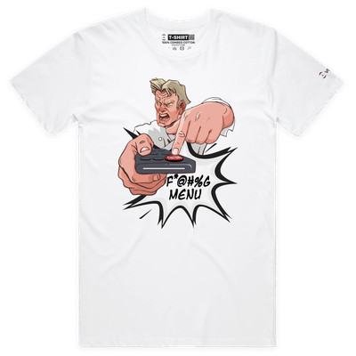 VOICEART Gordon Ramsay with Remote Control Funny T-Shirt with Premium Graphic