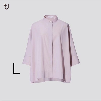 Uniqlo J Jill Sander Pink Dolman Sleeve Shirt L Cotton New JAPAN