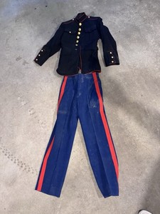 dress blue trousers usmc Lightweight Trouser Enlisted Stripe 1 1/8" 31XL -USMC Marine Corps Dress