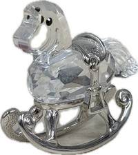 Swarovski Crystal Rocking Horse Mini Figurine Collectible Ornament