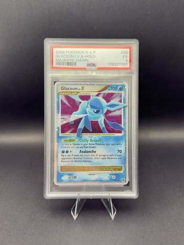 Glaceon LV.X 98/100 Majestic Dawn PSA 5 (Excellent)