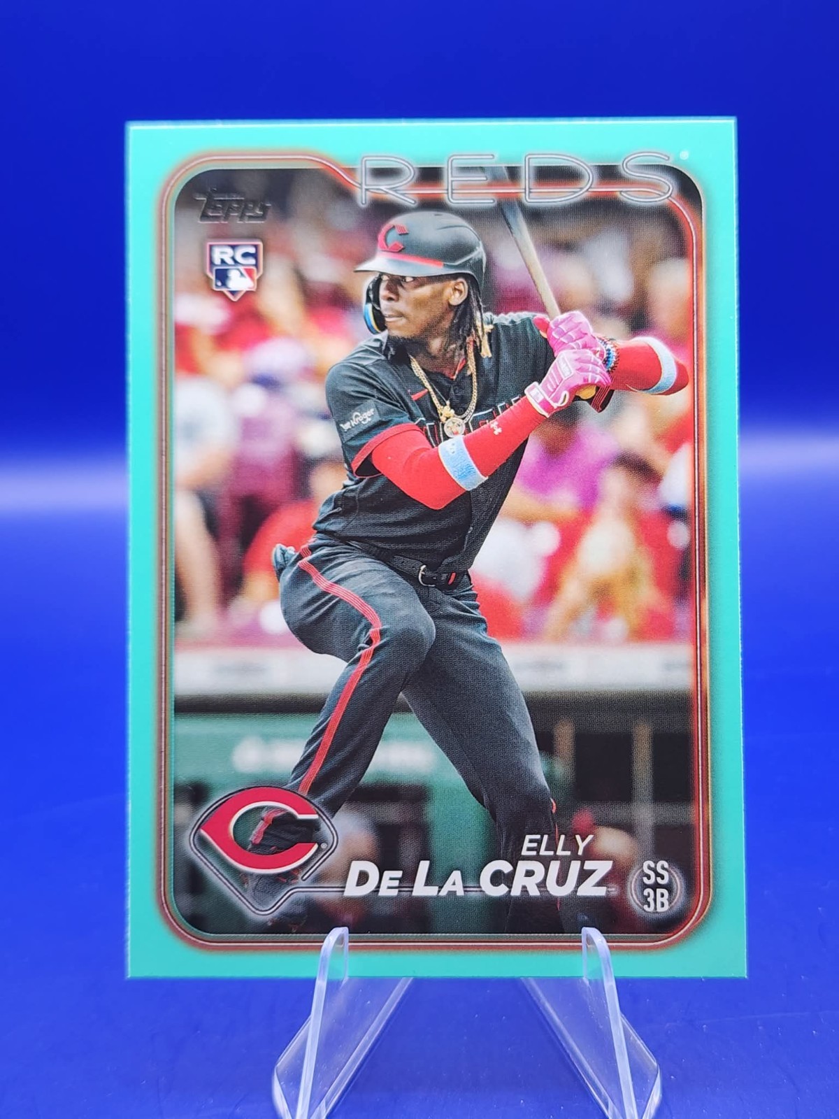 2024 Topps Aqua (RC) Elly De La Cruz #141 - Cincinnati Reds
