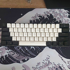 Snpurdiri V900 Mechanical Keyboard USB Wired Illuminated QWERTY Black/White
