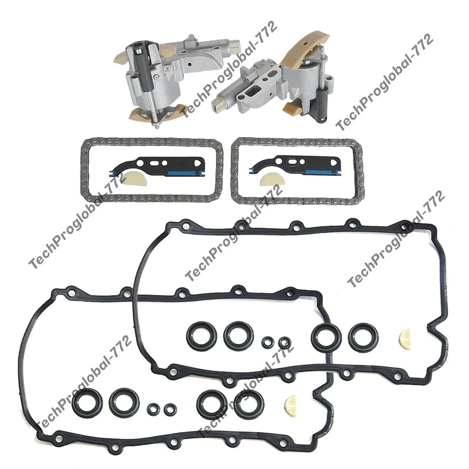 Kit de cadena de distribución 058109229B para motor Audi A6 A8 VW Phaeton Touareg MN8 AUX AKB Foto 2 de 4