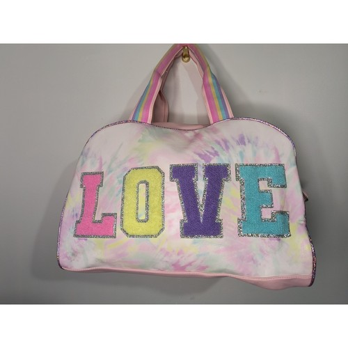 OMG Accessories Tie Dye LOVE Dome Duffle Bag, pre-owned