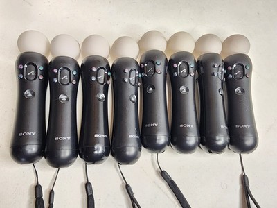 Lot of (8) Sony PlayStation Move Motion Controller - Black (CECH-ZCM1U)