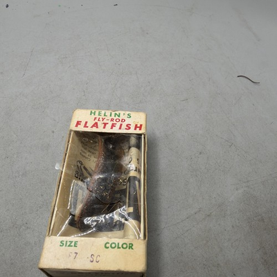 #ad Helin’s Flatfish Fly Rod Brown 4 Treble 4 Gang Hooking Fresh Water Fishing Lure $10.99