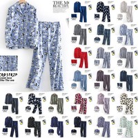 Women Cotton Pyjamas Set Winter Tops Pants Pjs Long Sleeve Loungewear Nightwear