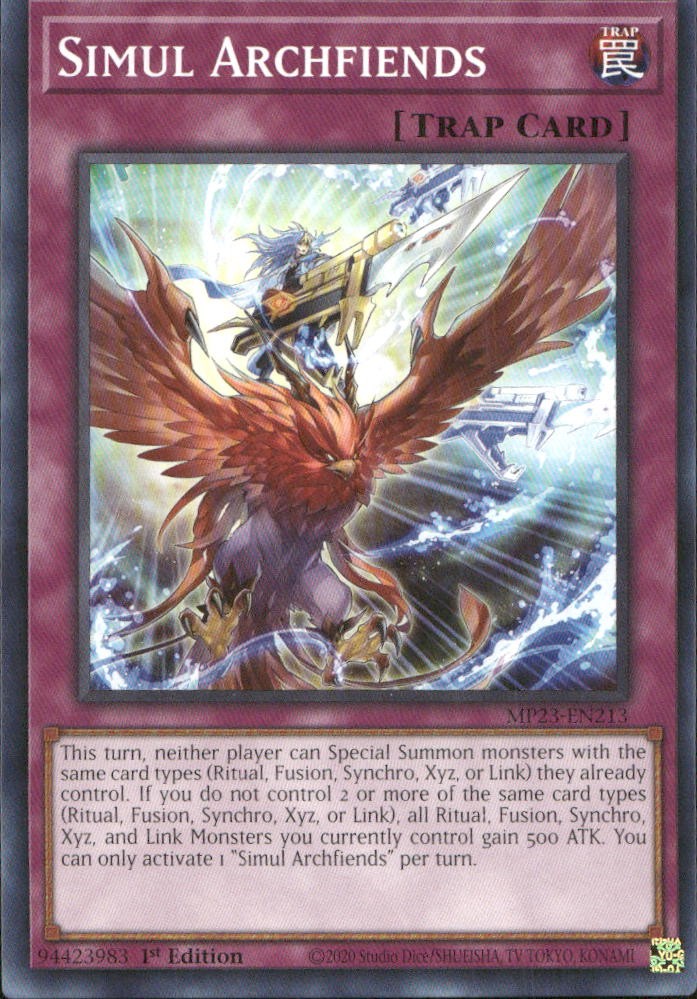 Simul Archfiends MP23-EN213 MP23-EN213 25th Anniversary Tin: Dueling Heroes Mega