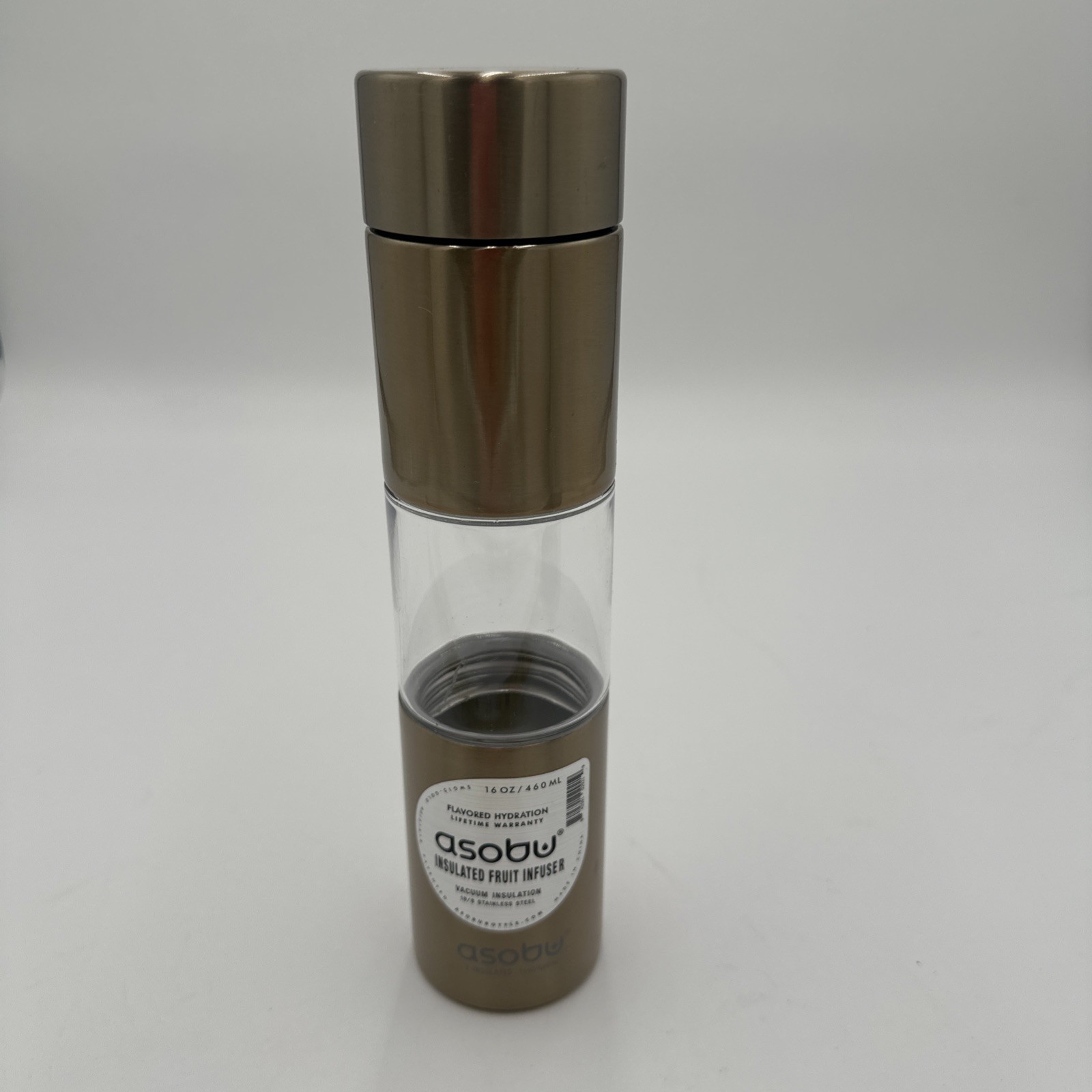 Asobu Insulated Fruit Infuser Water Bottle Stainless Steel T