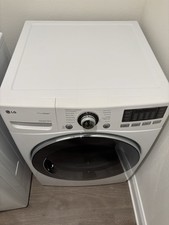 LG TrueSteam Sensor Dry Front-Load Gas Dryer White Smart Diagnosis