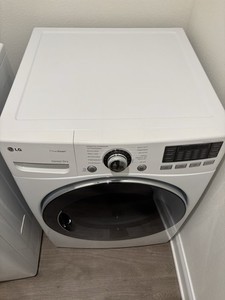 LG TrueSteam Sensor Dry Front-Load Gas Dryer White Smart Diagnosis