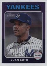 2024 Topps Heritage Hot Box Chrome Purple Refractor Juan Soto #143 15zu