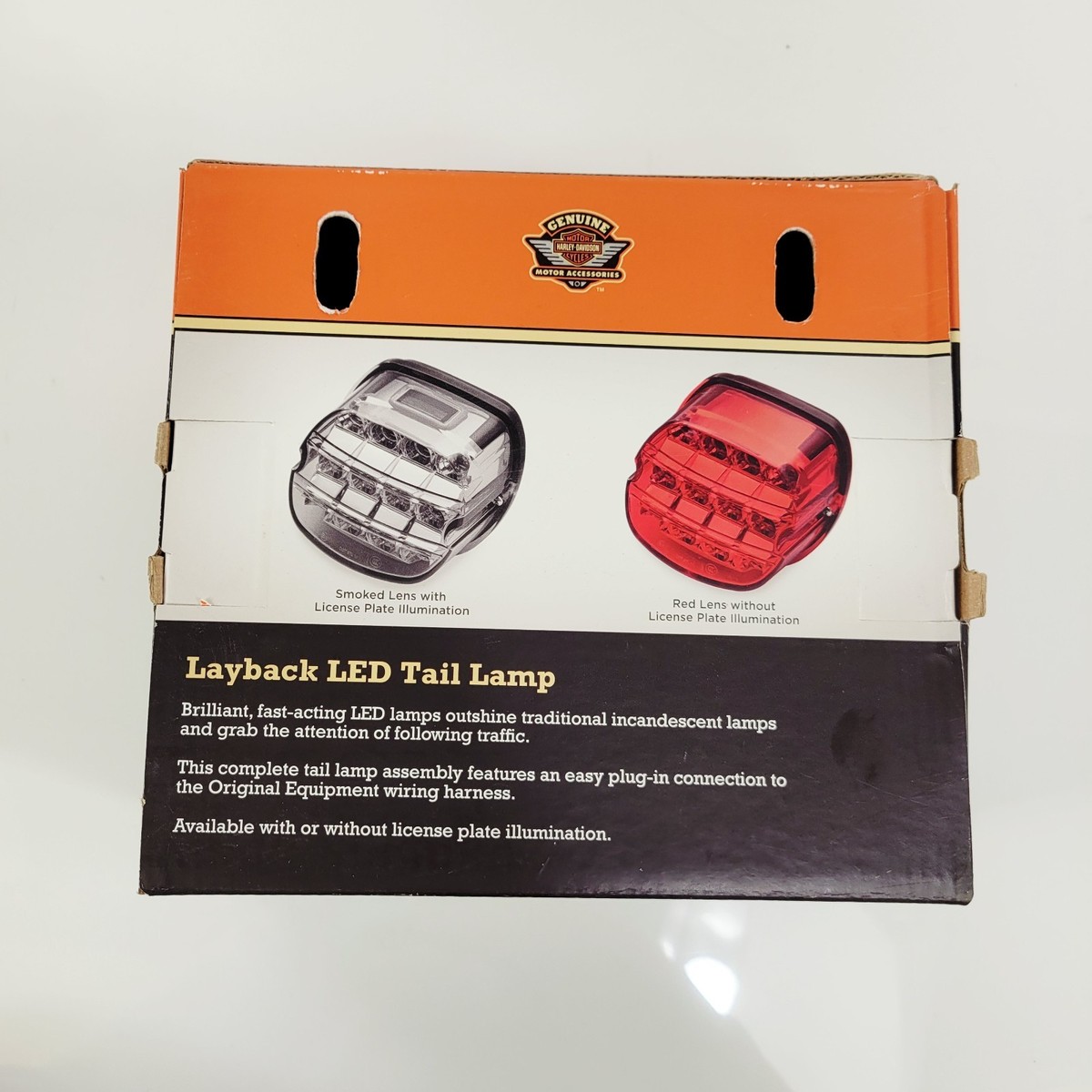 Harley Davidson Smoked Layback LED Tail Lamp 67800356 for sale